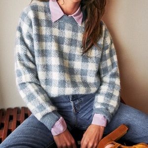 SEZANE BECKY SWEATER IN BLUE